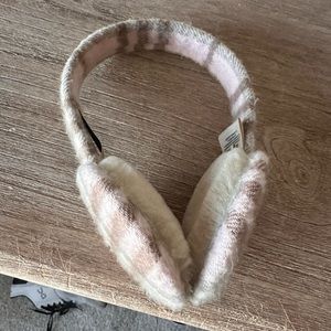 Pink & Cream Classic Burberry Earmuffs